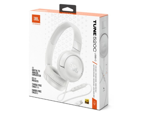 Навушники JBL Tune 520C USB-C White (JBLT520CWHT) фото 10